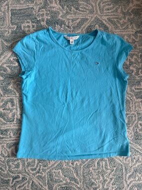 Tommy Hilfiger Women’s Bright Teal Short Sleeve Tee